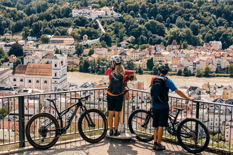 Ausblick von der Veste Oberhaus über Passau