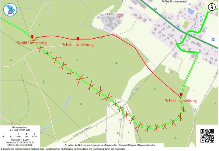 Trans Bayerwald - Umleitung Almberg Nord 4